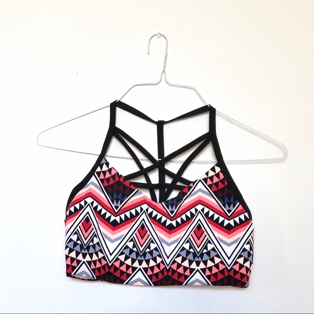 PINK Victoria’s Secret Strappy Aztec Bra